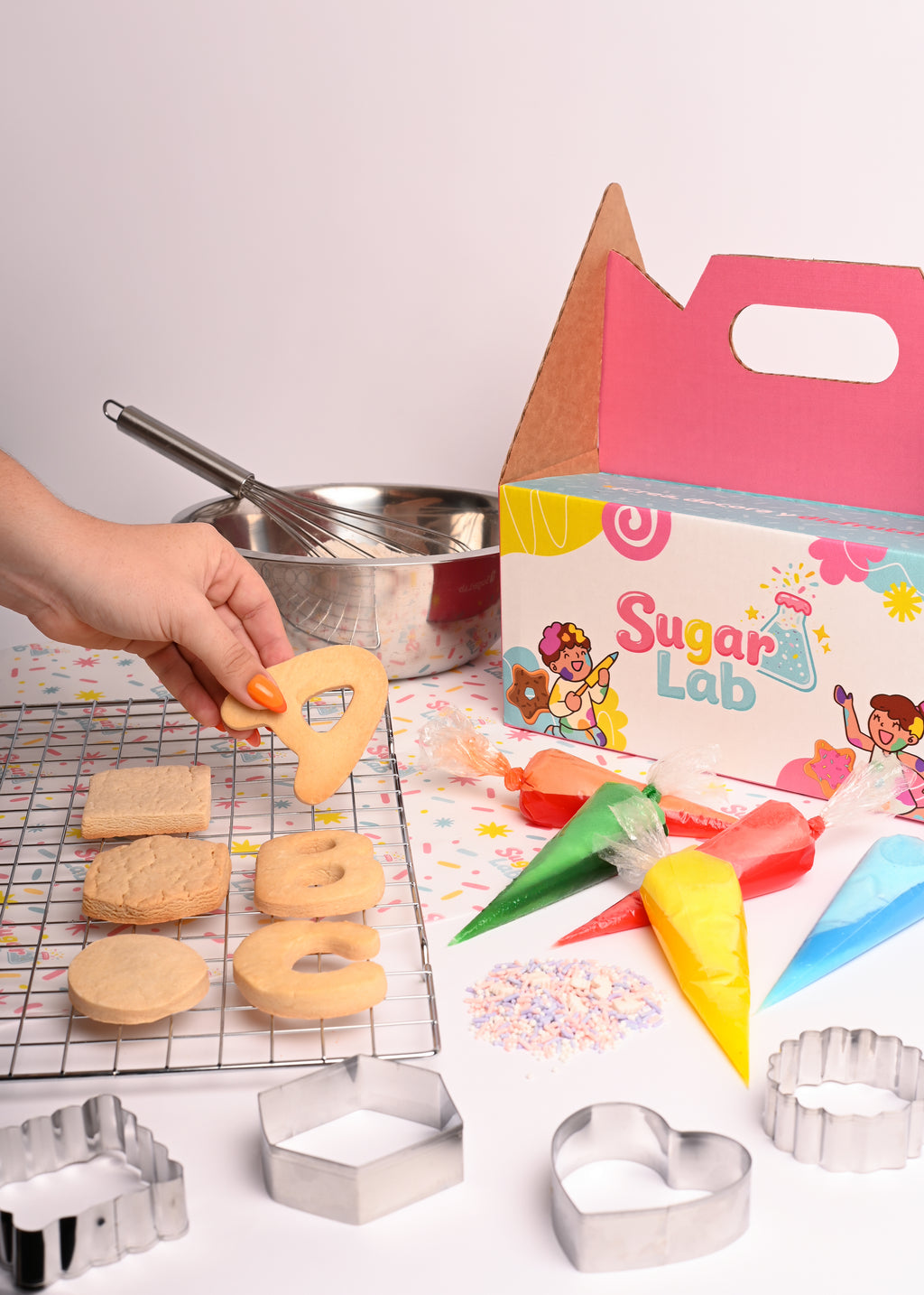 Party Lab Kit - 12 galletas para decorar