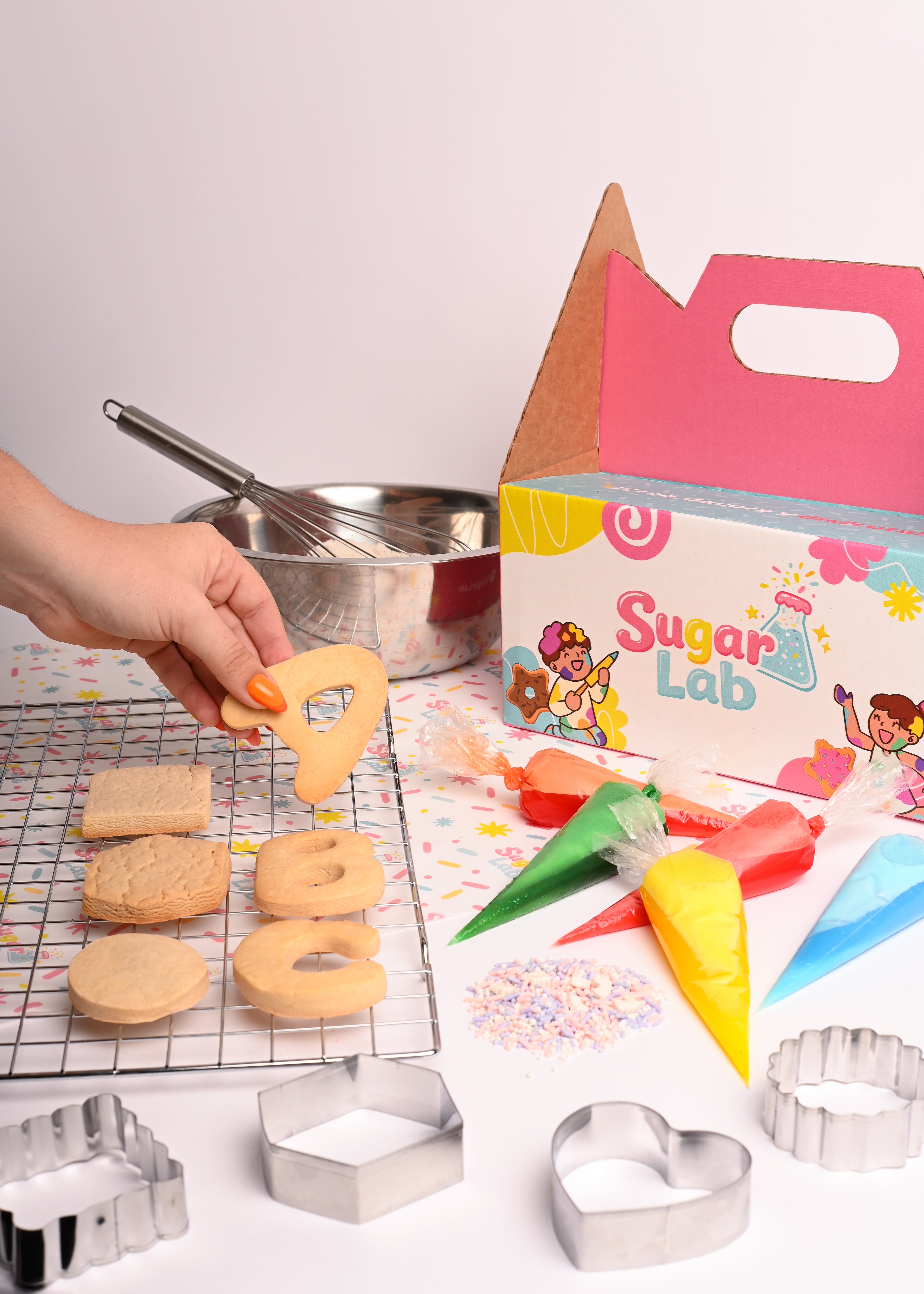 Party Lab Kit - 12 galletas para decorar