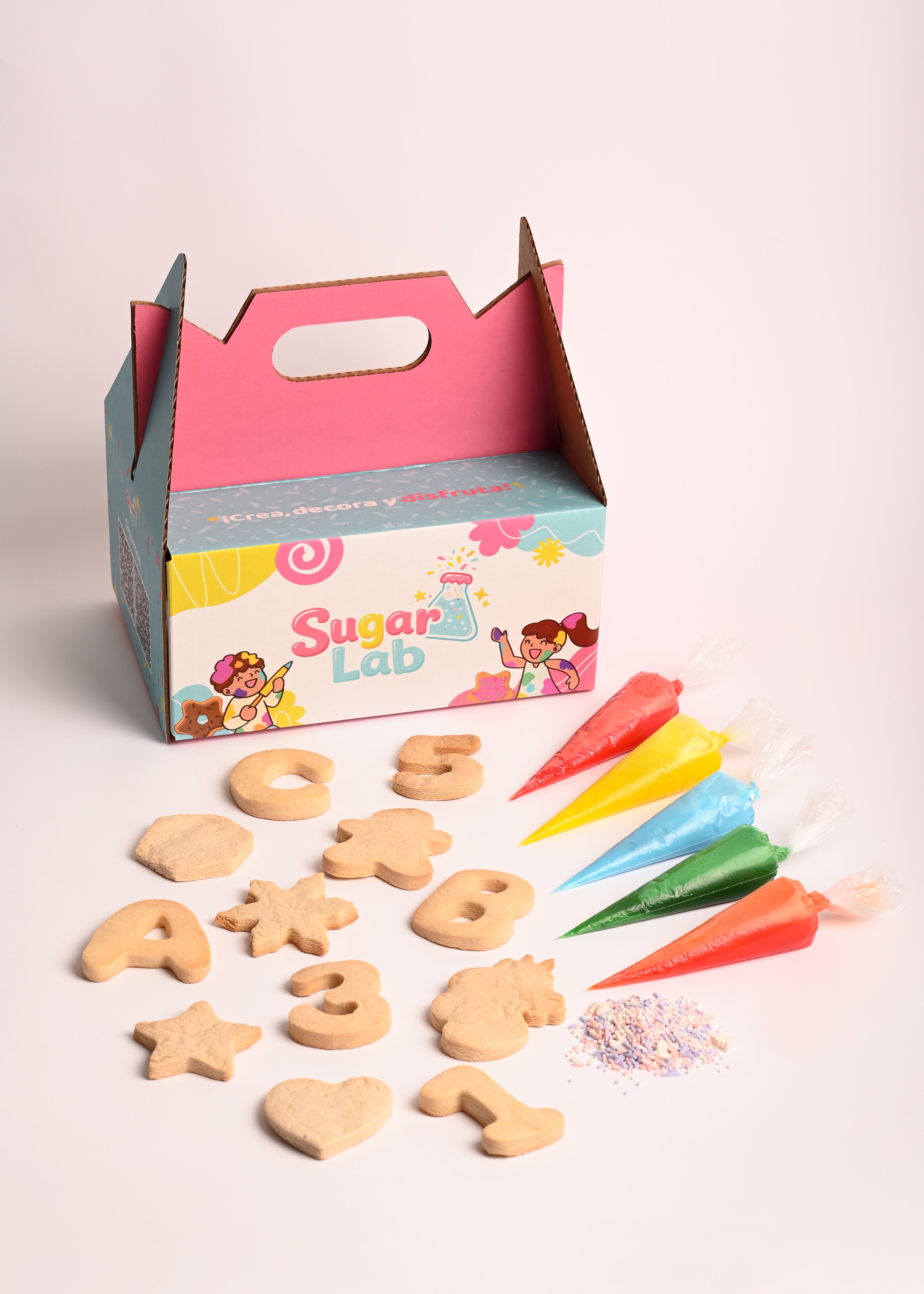Party Lab Kit - 12 galletas para decorar